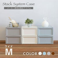 スタックシステムケース ワイドM 2段セット（引き出し収納ボックス）　5mout