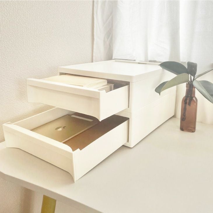 スタックシステムケース レギュラーS 2段セット（引き出し収納ボックス