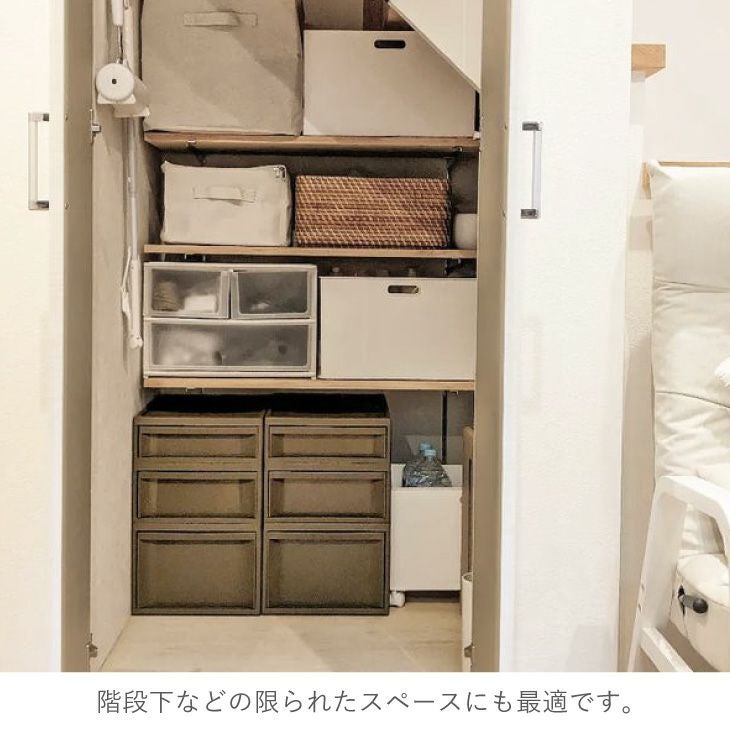 スタックシステムケース レギュラーM 2段セット（引き出し収納ボックス
