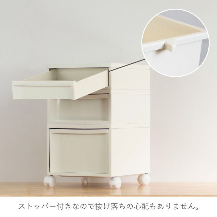 レトロな業務用2段引き出し収納 スタックシステムケース レギュラーM 2段セット（引き出し収納ボックス