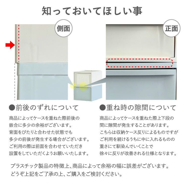 スタックシステムケース レギュラーM 2段セット（引き出し収納ボックス