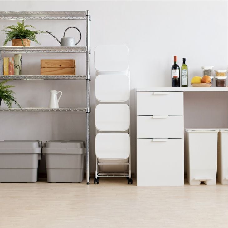 TBCレジスター クリーム色 スタンド型 Tidy Stand-L W ライトグレー Tidybox専用オプション スタンド (本体