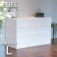 エーデル L 2段セット（引き出し収納ボックス）