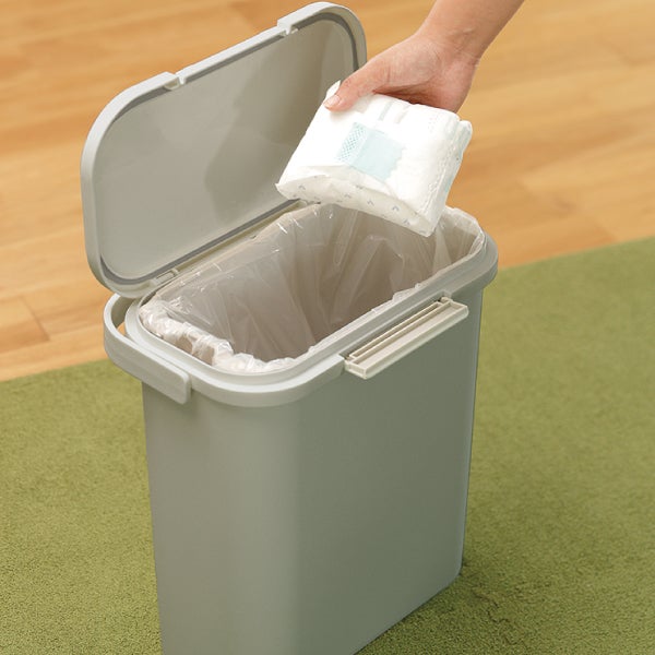 U ビンテージ調　ペダル式ゴミ箱 TRASH缶 アイアン　10リットル　ブリキ HOME&HOME 運べる防臭ペール 10S (防臭ゴミ箱10L) | リス公式