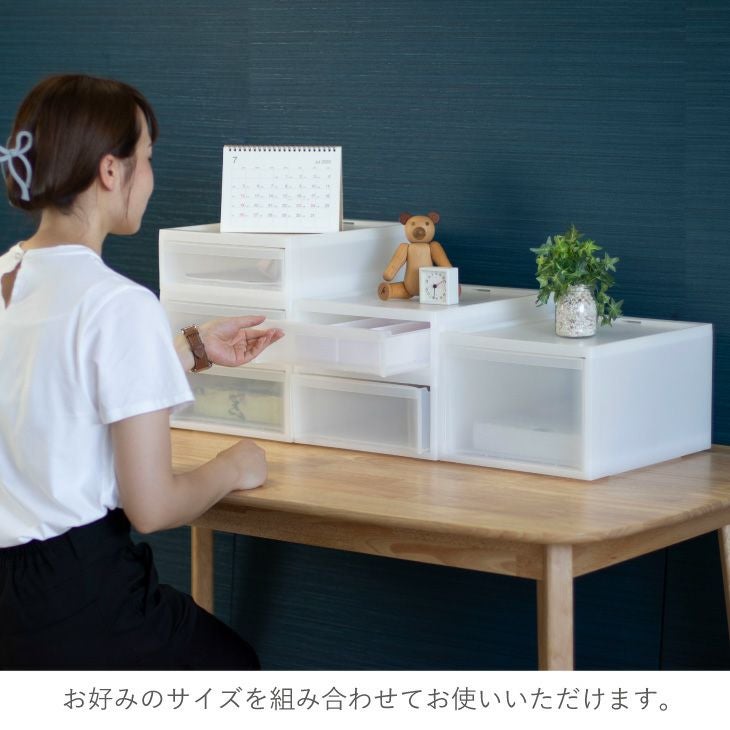森のりす　ケース スタックシステムケース レギュラーS NWH（引き出し収納ボックス