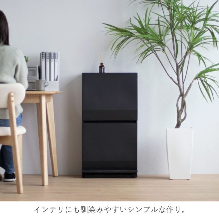 SOLOW 通路で使えるペダル分別ストッカー2段・45L | リス公式