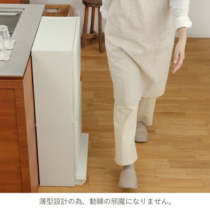 SOLOW 通路で使えるペダル分別ストッカー2段・45L | リス公式