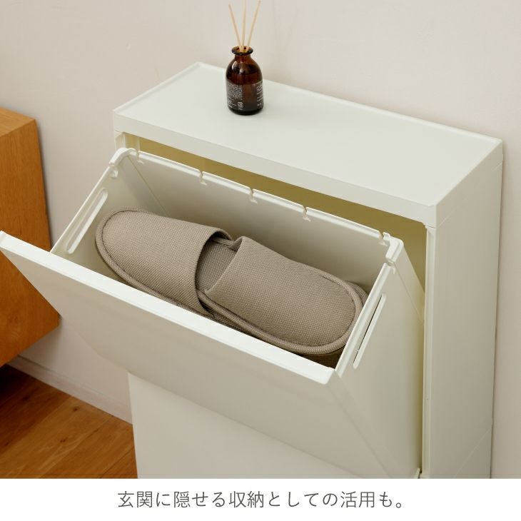 SOLOW 通路で使えるペダル分別ストッカー2段・45L | リス公式