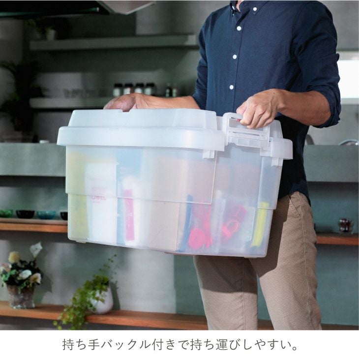 オキドキヨ 特大 ヴィンテージ レザー トランク 65cm✖️35cm③ トランクカーゴ TC-50S クリア (50L) | リス公式オンラインショップ
