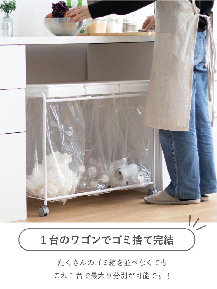 分別フレームダストワゴン 3分別 | リス公式オンラインショップ