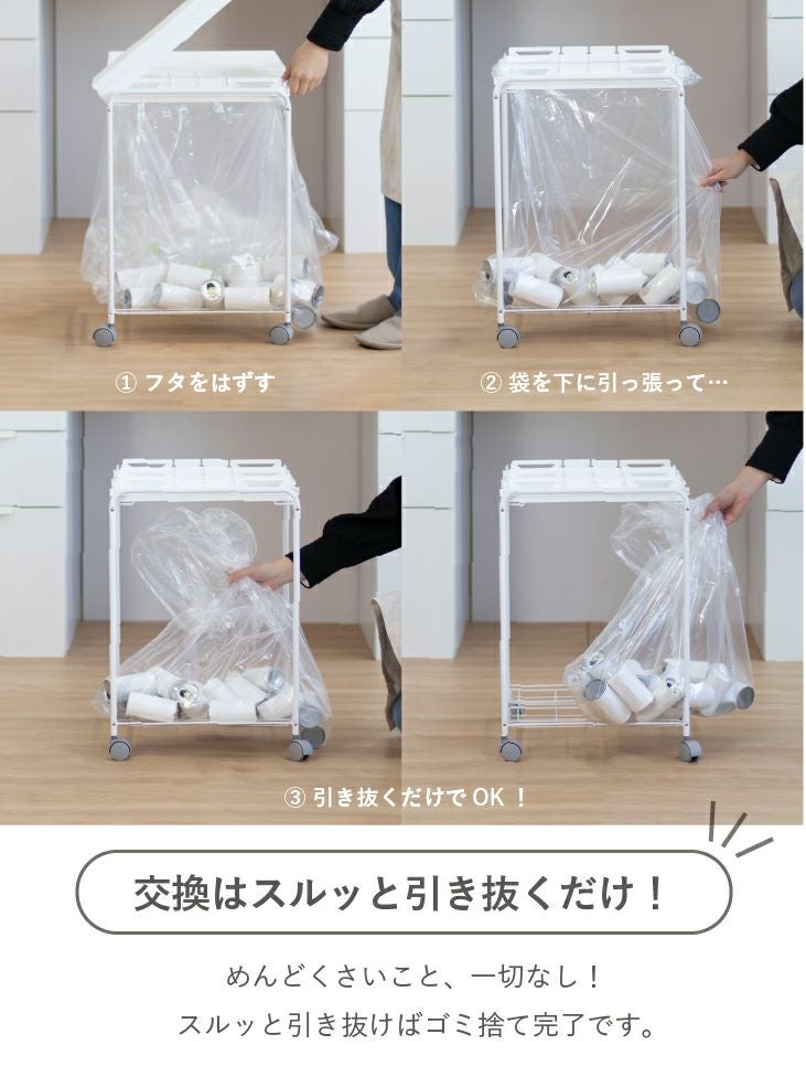分別フレームダストワゴン 3分別 | リス公式オンラインショップ