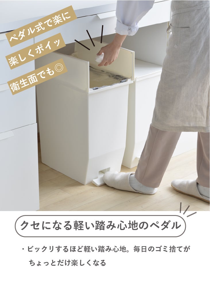炭八ミニ【2本組】＋ ゴミ箱 SOLOW ペダルオープンツイン 45L~20L